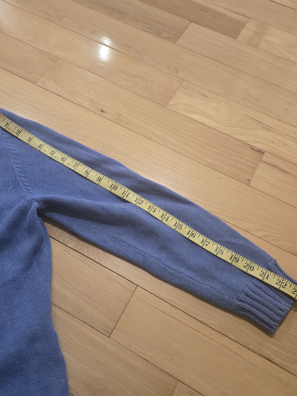 VTG Lands' End Heavy Drifter Cotton Cardigan Large - Picture 7 of 9